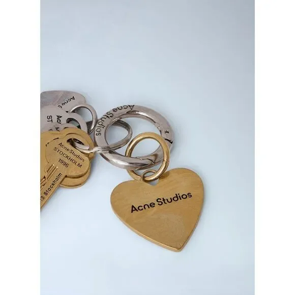 Acne Studios Men Engraved Keyring Set - Picture 3 of 4